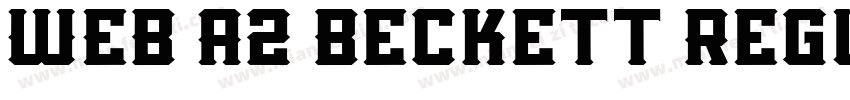 WEB A2 Beckett Regul字体转换